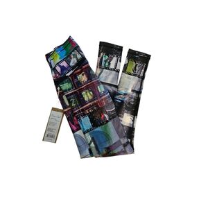 Nwt Niyama Sol Multicolor Film Strip Print Leggings